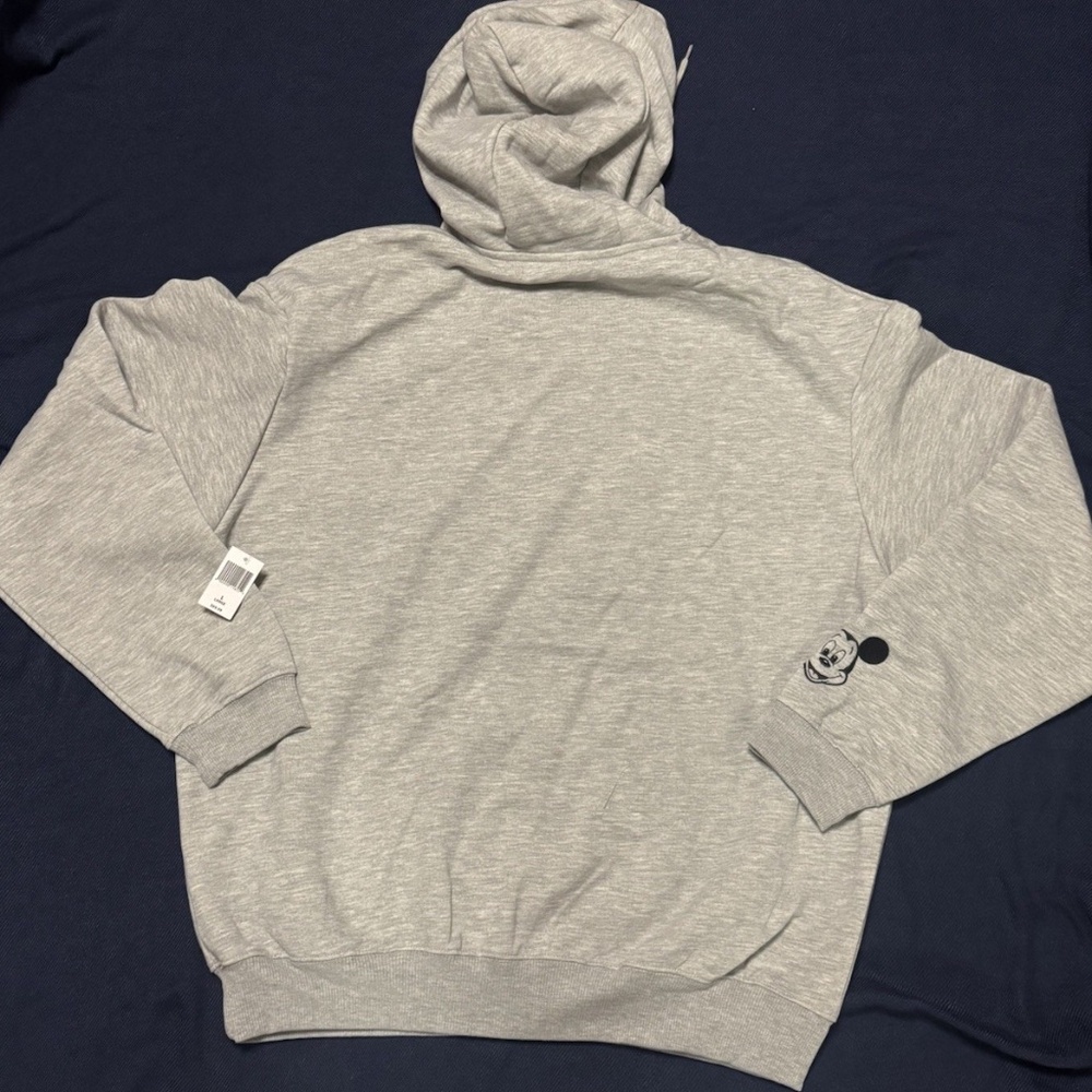 Disney World 2025 Embroidered Mickey Peace Sign Hoodie Sweatshirt Adult Size NEW - Picture 3 of 3